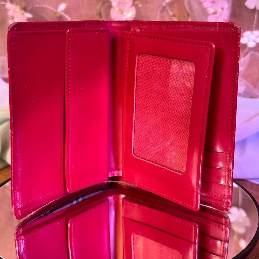 Burberry Red Slim BiFold Wallet - Picture 4 of 17